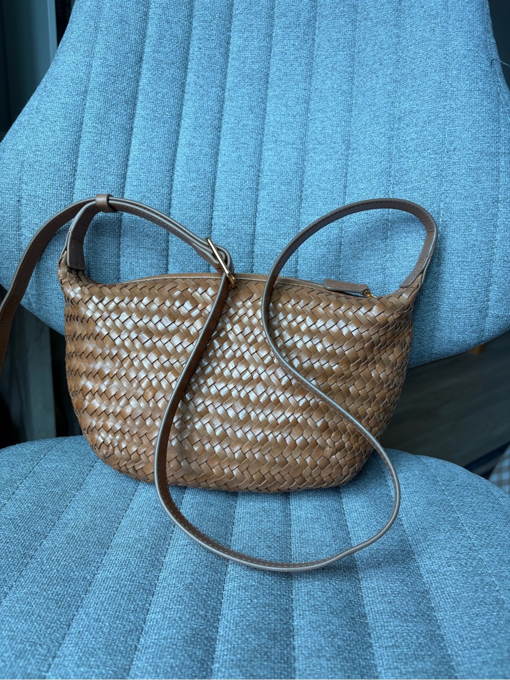 Madewell Woven Crossbody Bag in Brown - Picture 4 of 5